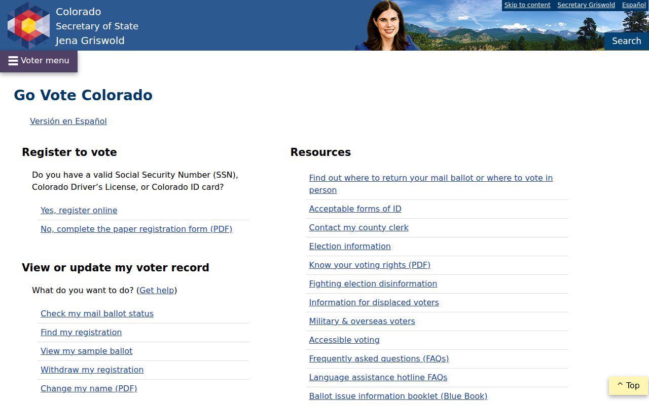Adams County residents directory Colorado voter registration services