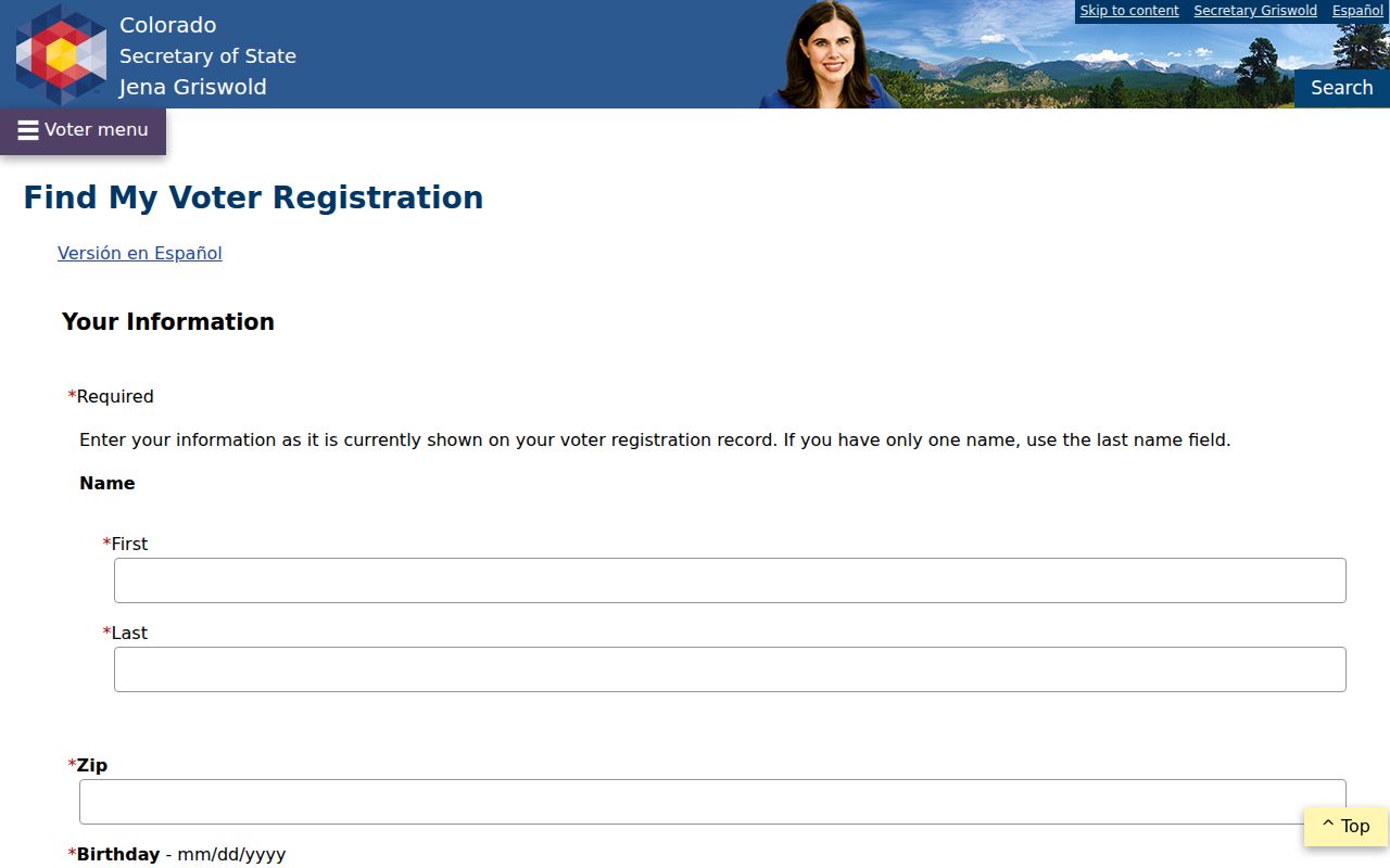 Adams County residents directory voter lookup fields